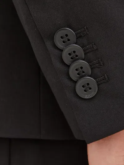 盖袋单排扣西装夹克