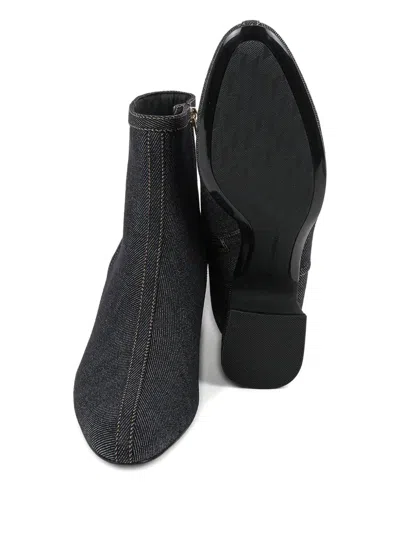 Karl Lagerfeld Bonnie Denim Boots In Blue