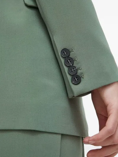 Bruuns Bazaar Single-button Notched-lapel Blazer In Green