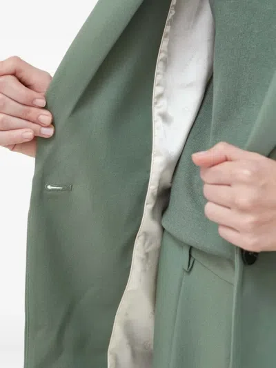 Bruuns Bazaar Single-button Notched-lapel Blazer In Green