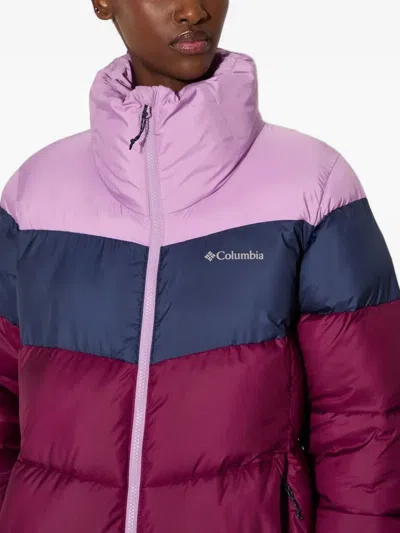 Columbia Puffect Colour-block Puffer Jacket In Brown