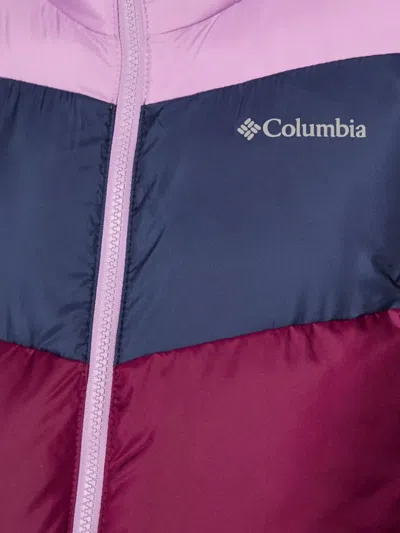 Columbia Puffect Colour-block Puffer Jacket In Brown