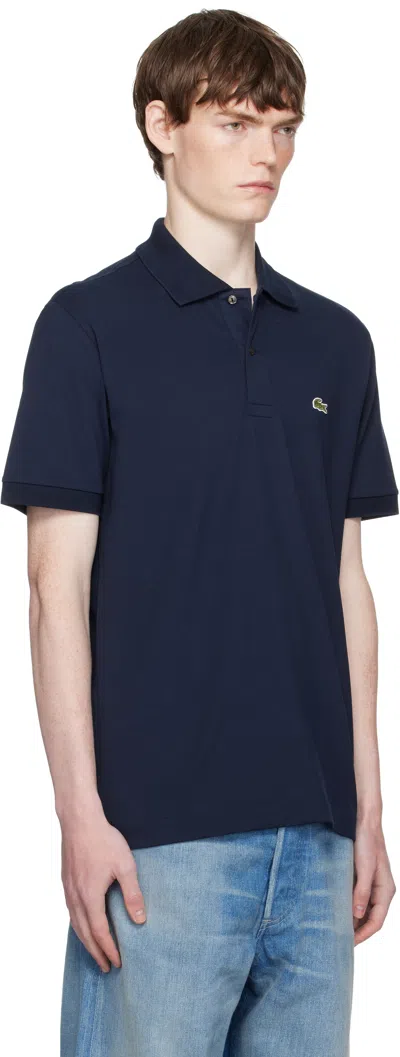Lacoste Men's Slim Fit Cotton Polo Shirt In Blue