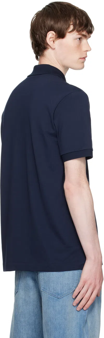 Lacoste Men's Slim Fit Cotton Polo Shirt In Blue