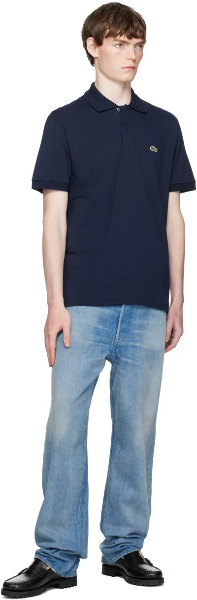 Lacoste Men's Slim Fit Cotton Polo Shirt In Blue