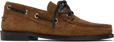 Aeyde Harris Cow Suede Leather Tobacco Loafers Tobacco In Multi