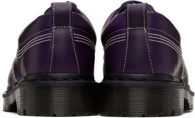 Dr. Martens Lowell Contrast-stitch Leather Brogues In Purple