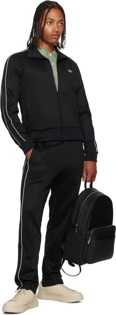 Lacoste Black Classic Backpack In Black