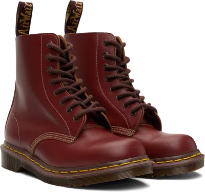 Dr. Martens Dr.martens Smooth Boots In Cherry Color Leather In Burgundy