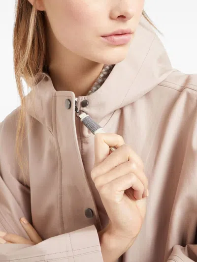 Brunello Cucinelli Women Waterproof Jacket In Neutral