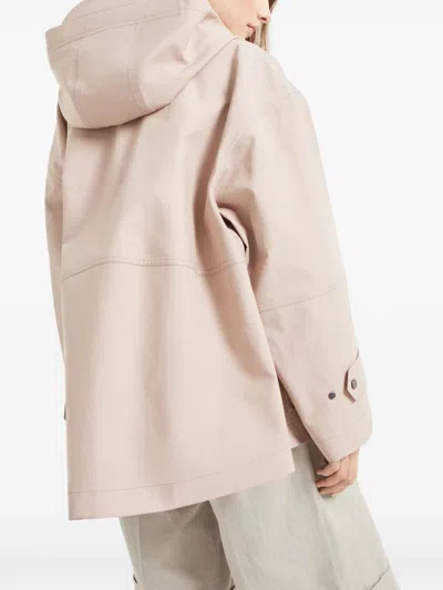 Brunello Cucinelli Women Waterproof Jacket In Neutral