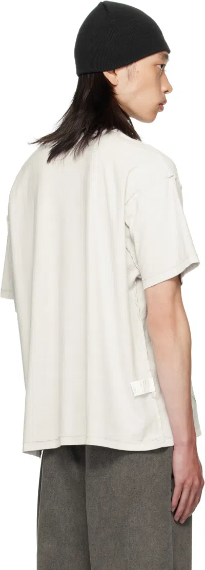 Alexander Digenova グレー Scrap Inside Out Tシャツ