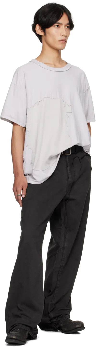 Alexander Digenova グレー Scrap Inside Out Tシャツ