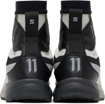 11 By Boris Bidjan Saberi Black & White Salomon Edition Bamba 2 High Gtx Sneakers In Multi