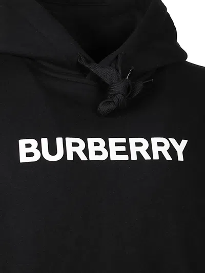 Burberry Black Cotton Sweatshirt In Black