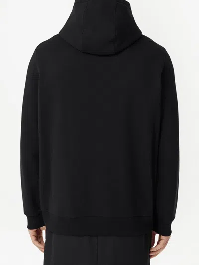 Burberry Black Cotton Sweatshirt In Black