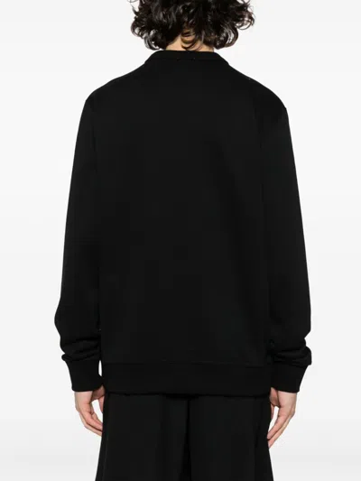 Burberry Burlow Logo Cotton Jersey Sweatshirt In Black