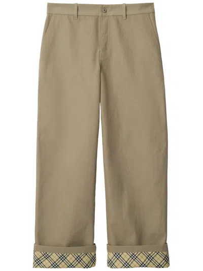 Burberry Cotton Carpenter Trousers In Multicolor