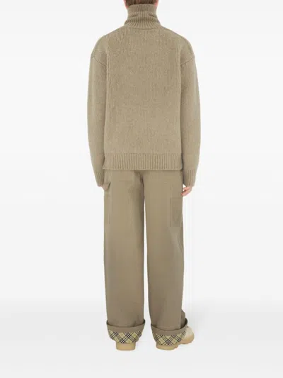 Burberry Cotton Carpenter Trousers In Multicolor