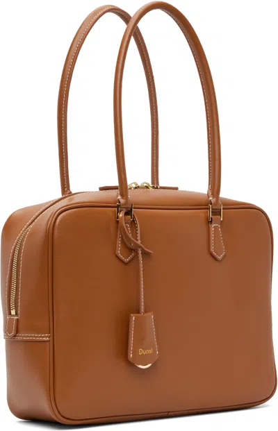 Dunst タン Classic 28 レザー バッグ In Brown