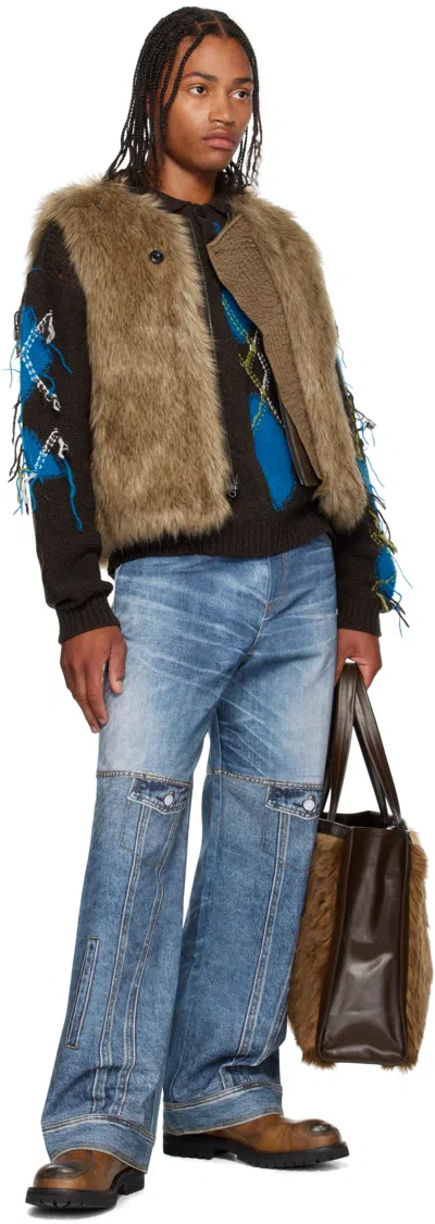 Andersson Bell Linus Fur Tote In Brown