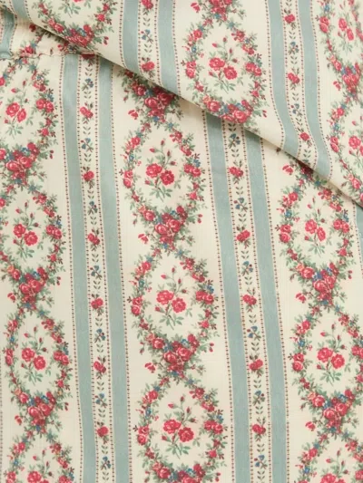 Notes Du Nord Floral-stripe Trousers In Neutral