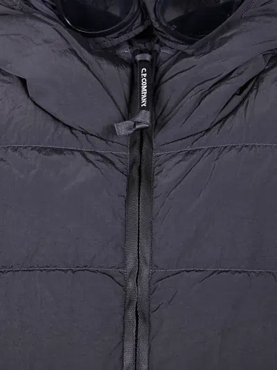 C.p. Company Men's Chrome-r Lens Hooded Jacket In Black