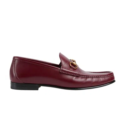 Pre-owned Gucci 1953 Horsebit Leather Loafer 'rosso Ancora' | Red | Men's Size 7