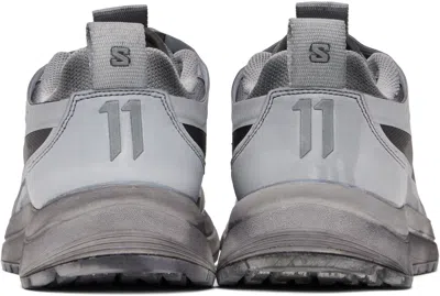 11 By Boris Bidjan Saberi Gray Salomon Edition Bamba 2 Low V2 Sneakers In Gray