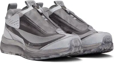 11 By Boris Bidjan Saberi Gray Salomon Edition Bamba 2 Low V2 Sneakers In Gray