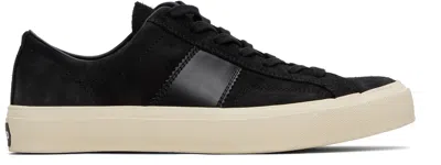 Tom Ford Logo-print Low-top Sneakers In Black