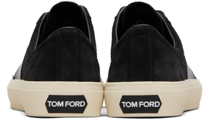 Tom Ford Logo-print Low-top Sneakers In Black