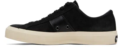 Tom Ford Logo-print Low-top Sneakers In Black