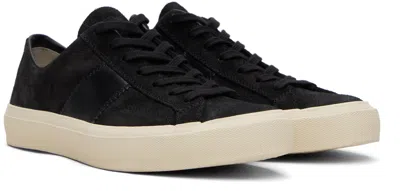 Tom Ford Logo-print Low-top Sneakers In Black