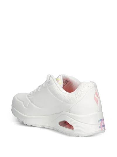 Skechers Heart-print Sneakers In White