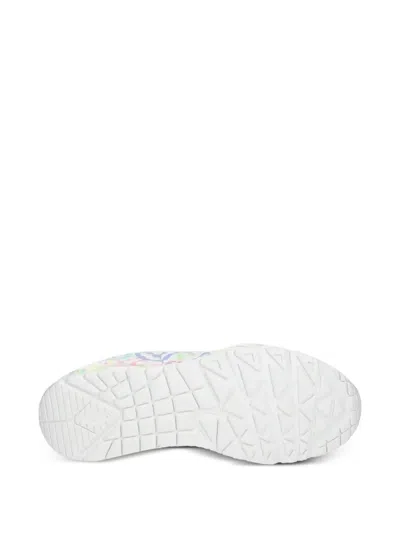 Skechers Heart-print Sneakers In White