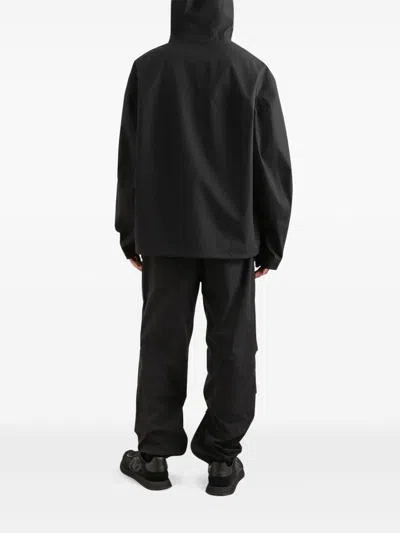 Dolce & Gabbana Hooded Cotton Jacket In Black