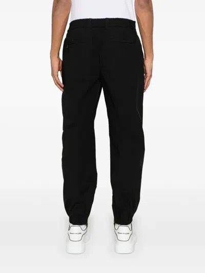 Dolce & Gabbana Black Tapered Trousers With Concealed Fastening In Black