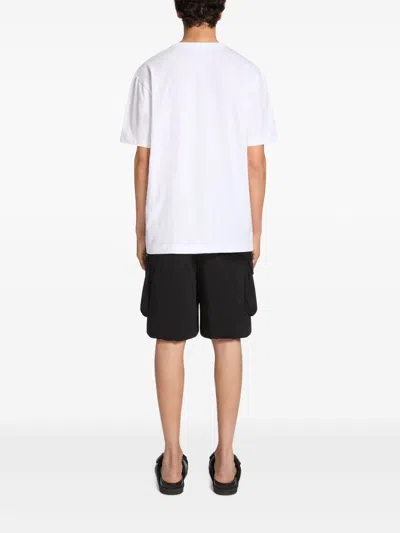 Dries Van Noten White Oversized Cotton T-shirt In White