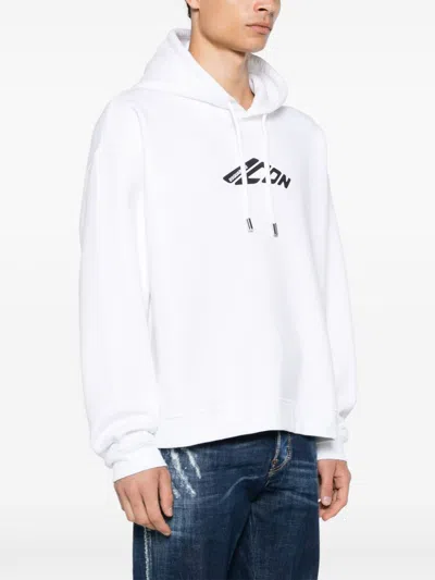 Dsquared2 Icon New Generation Hooded Sweatshirt In White
