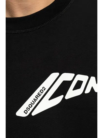Dsquared2 Dsquared Graphic-stamp Sweatshirt In Black