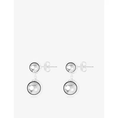 Lie Studio Womens Caroline Sterling-silver Earrings In Metallic