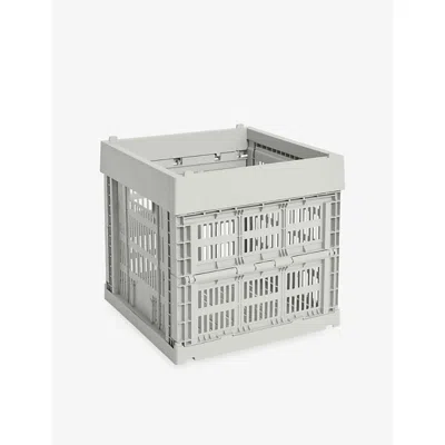 Hay Grey Colour Crate Cube In Gray