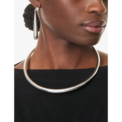 Lie Studio Womens Louise Sterling-silver Drop Earrings In Metallic