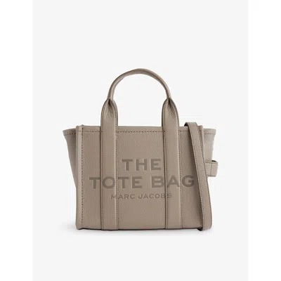 Marc Jacobs Womens Cement The Leather Small Tote Bag In Gray