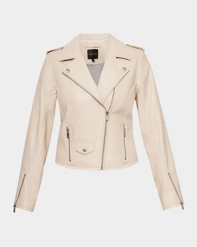 As By Df Cult Recycled Leather Fitted Jacket In Gray