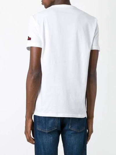 Shop Alexander Mcqueen Patch Detailed T-shirt In White