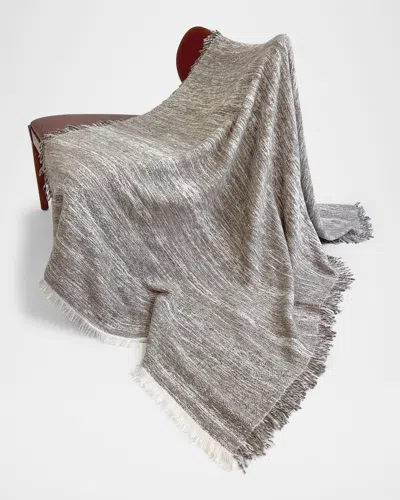 Sand River Tibetan Pulu Cashmere Throw In Gray
