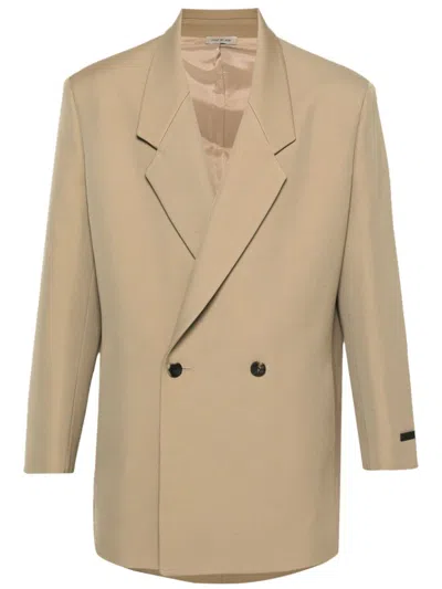 Fear Of God California Double-breasted Blazer In Brown