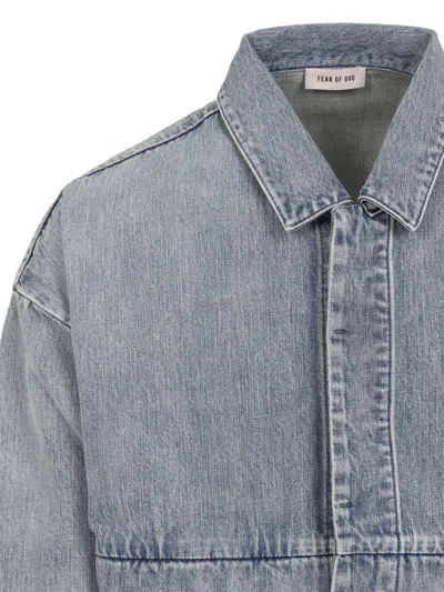 Fear Of God Light Blue Denim Trucker Jacket